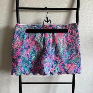 Lilly Pulitzer Lorelei Skort Pink Sunset Coco Breeze size 6